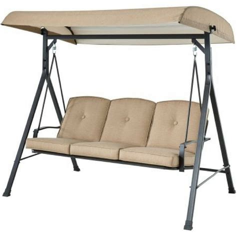 Mainstays 3 person swing replacement cushions - Patio Swing Cushion Cover Replacement, 3‑Seat Courtyard Garden Swing Hammock, Waterproof Outdoor Swing Seat Protection Cover 150 x 50 x 10cm (Beige) 30. $1690. List: $21.59. FREE delivery Sat, Oct 7 on $35 of items shipped by Amazon. Or fastest delivery Wed, Oct 4. Only 18 left in stock - order soon. Best Seller.